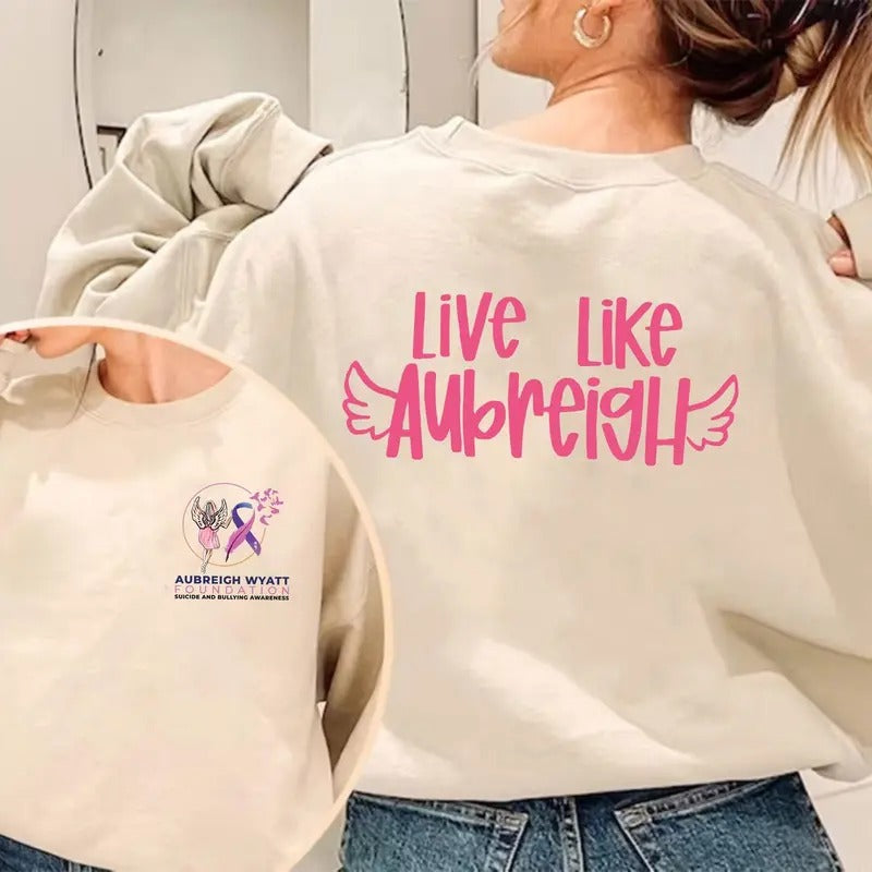 Aubregh Sweatshirt, Bullying Awareness Shirt, T-shirt, Sweatshirt, Gift For All Hoodie | HypeDripTees.com