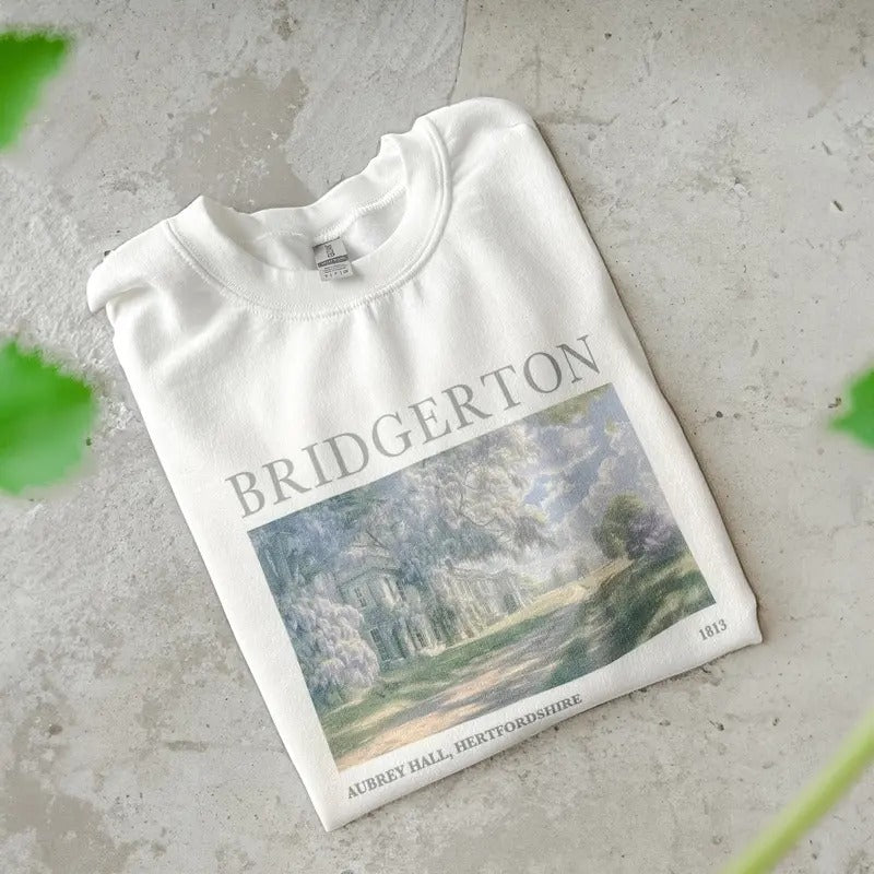 Aubrey Hall England Bridgerton Inspired Sweatshirt, Lady Whistledown Shirt, Society Paper Shirt Hoodie | HypeDripTees.com