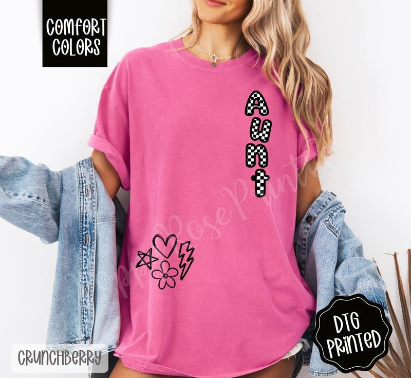 Aunt Doodle Shirt Comfort Colors Her T-Shirts, Hoodie, Sweatshirt