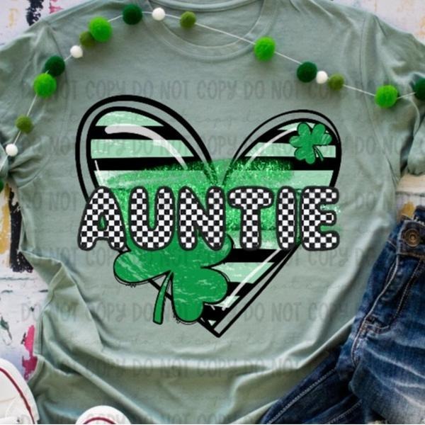 Auntie Clover Heart DTF Transfers - THIS IS NOT A SHIRT Hoodie, Sweatshirt | HypeDripTees.com