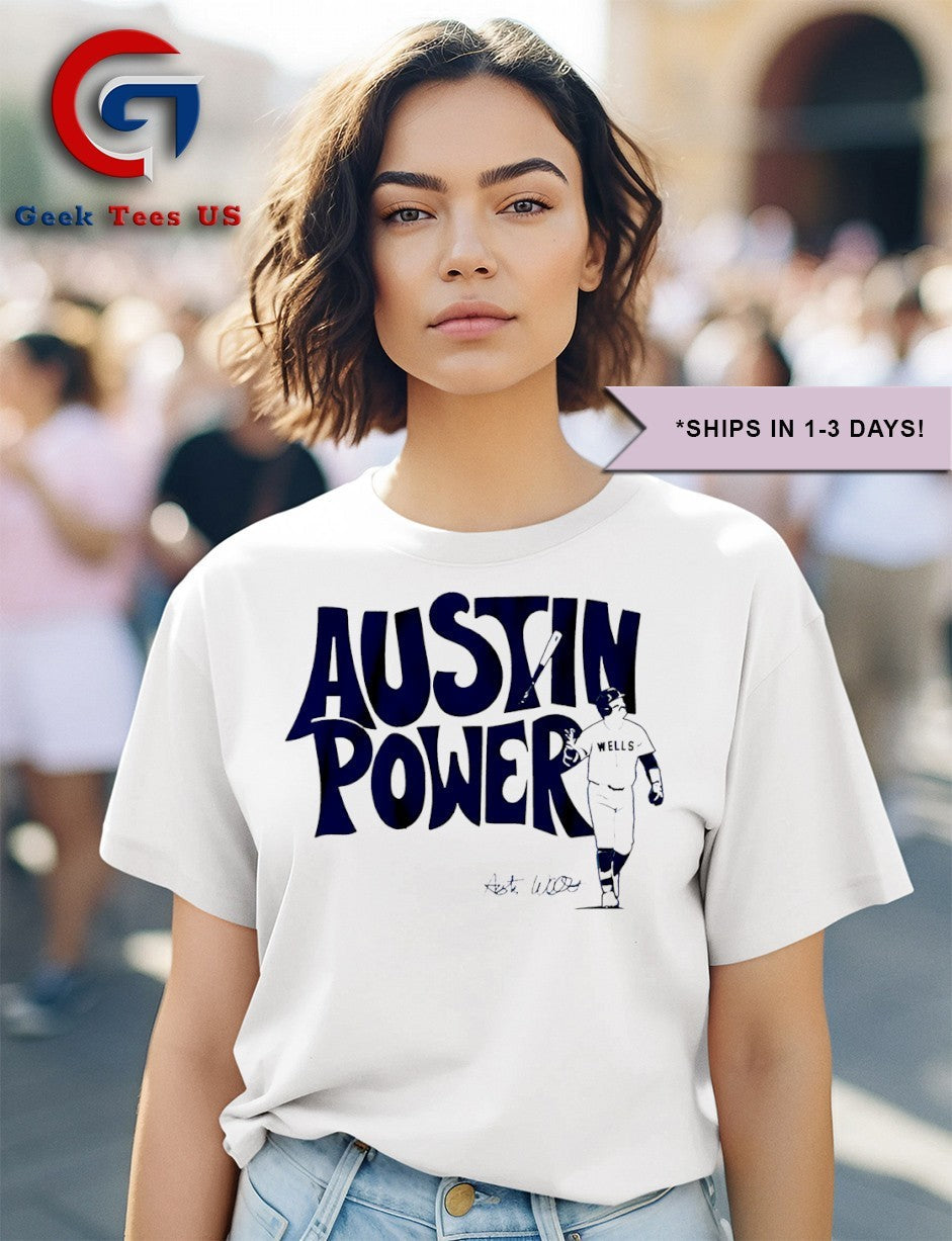 Austin Power Austin Wells New York Yankees MLB shirt