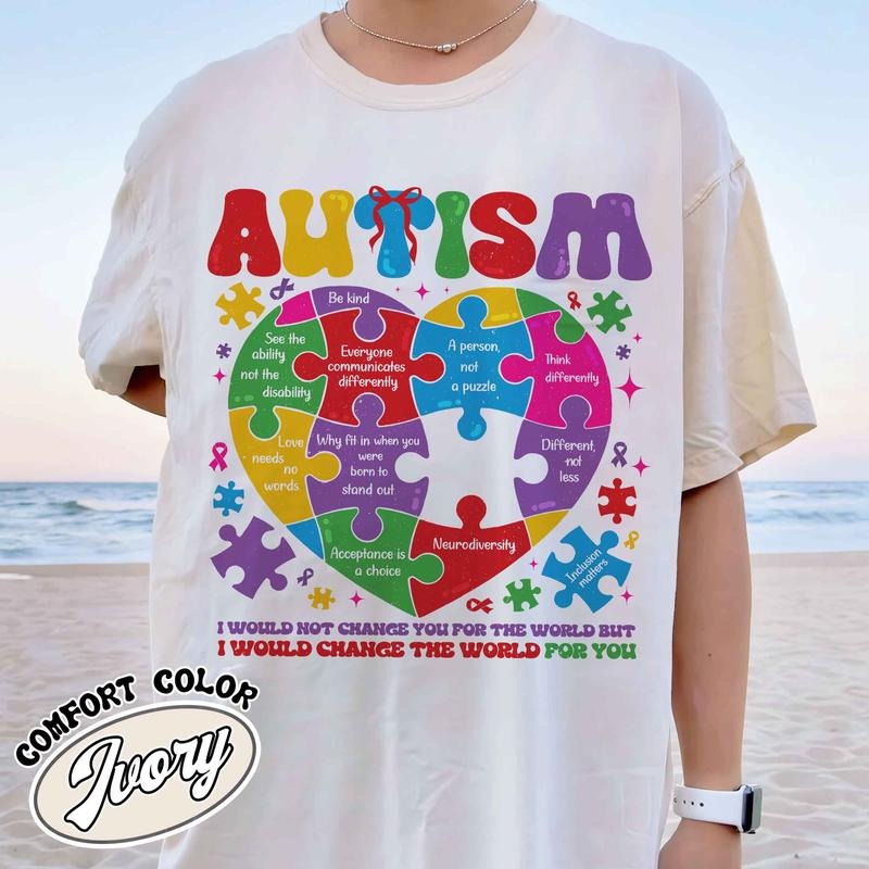Autism Awareness Month Shirt, Autism World Tour ShirtAutism Awareness Month Gift, Neurodiversity Shirt, Sped Teacher,...