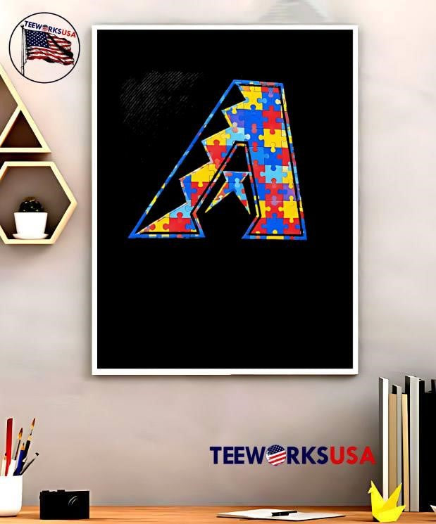 Autism Awareness Puzzle Piece Arizona Diamondbacks Shirt