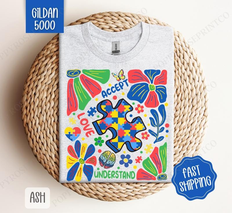 Autism Awareness Shirt Gildan, Women's Tee, Cute Women's Tshirt Plus Sizes Hoodie, Sweatshirt | HypeDripTees.com