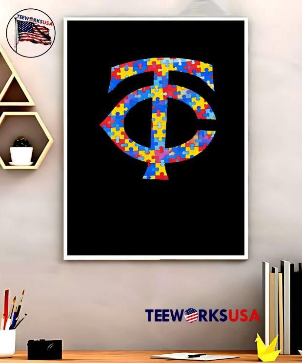 Autism Awareness TC Minnesota Twins T-Shirt