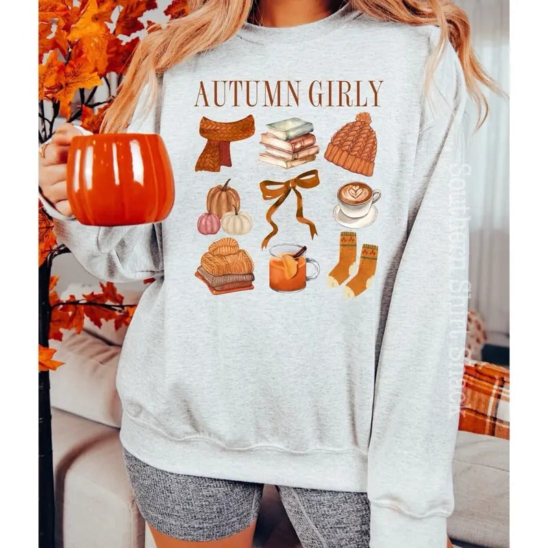 Autumn Girly Sweatshirt T-Shirts, Hoodie | HypeDripTees.com