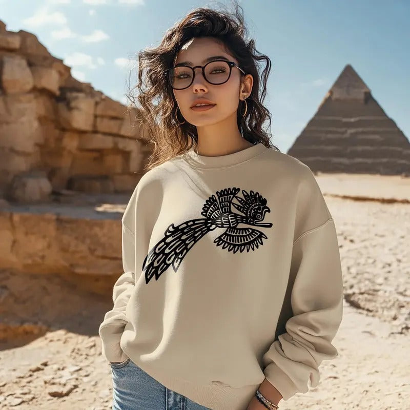 Aztec Quetzal Bird Mesoamerican Culture Unisex Sweatshirt Comfort Cotton T-Shirts, Hoodie | HypeDripTees.com