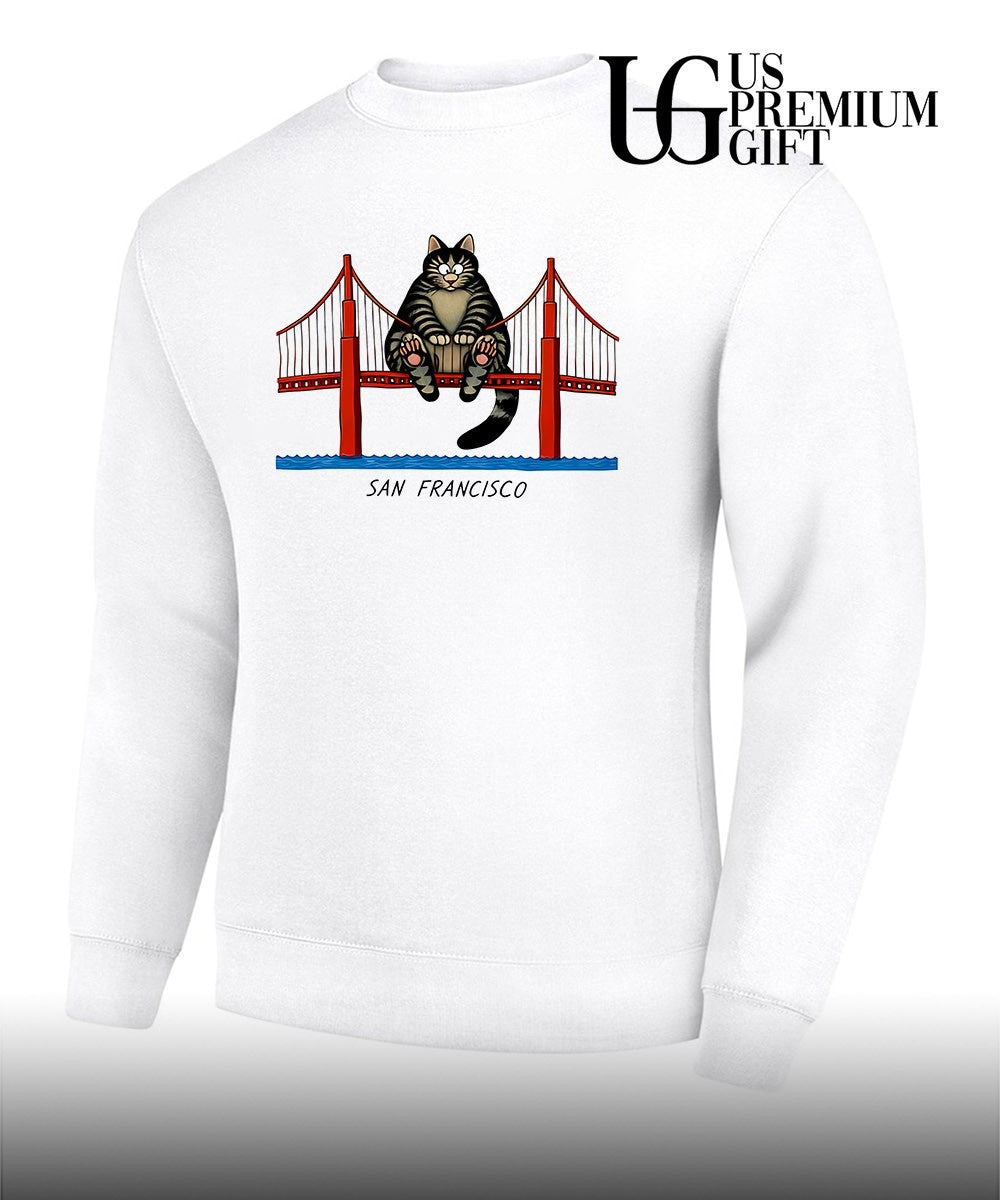 B. Kliban Cat San Francisco Bridge Ryan Gosling shirt