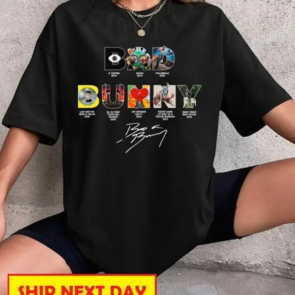 B.a.d Bunny Shirt, Retro Vintage BB Gift for Fans Shirt, Music Lover Gift Sweatshirt, Gift for BFF, Trending Shirt,...
