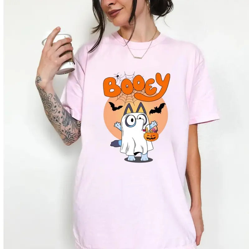 B00ey Halloween Sweatshirt, Spooky Cartoon Shirt, Halloween Family Match Shirts, Halloween Horror T Shirts, Funny...