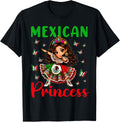 Mexican Princess Dabbing Girl Cute Girl Mexico Pride Outfit T-Shirt