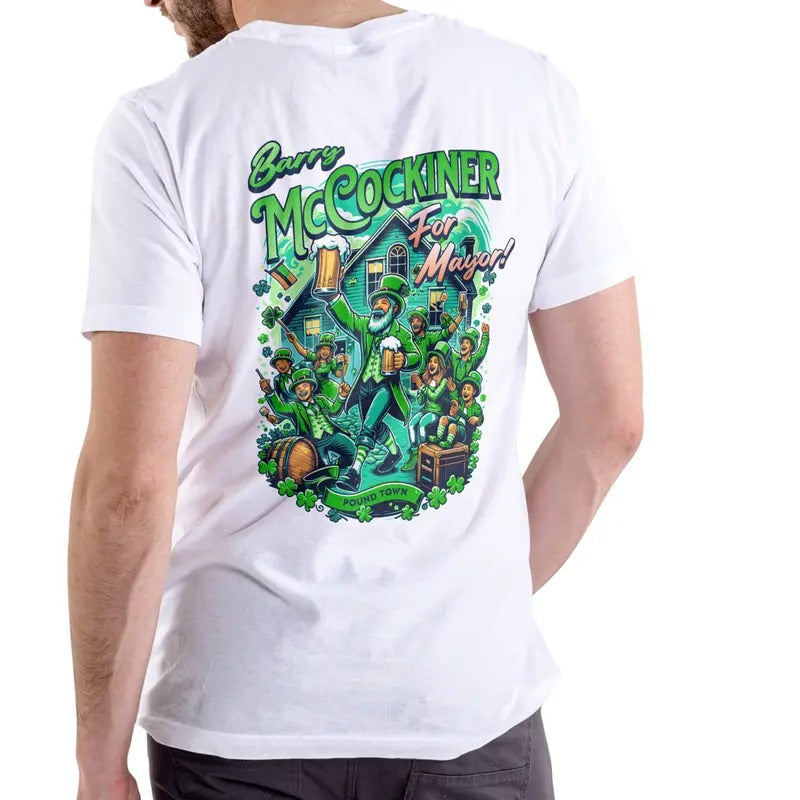 BARRY MCCOCKINER FOR MAYOR T Shirt, Unisex Cotton Menswear Top Hoodie, Sweatshirt | HypeDripTees.com