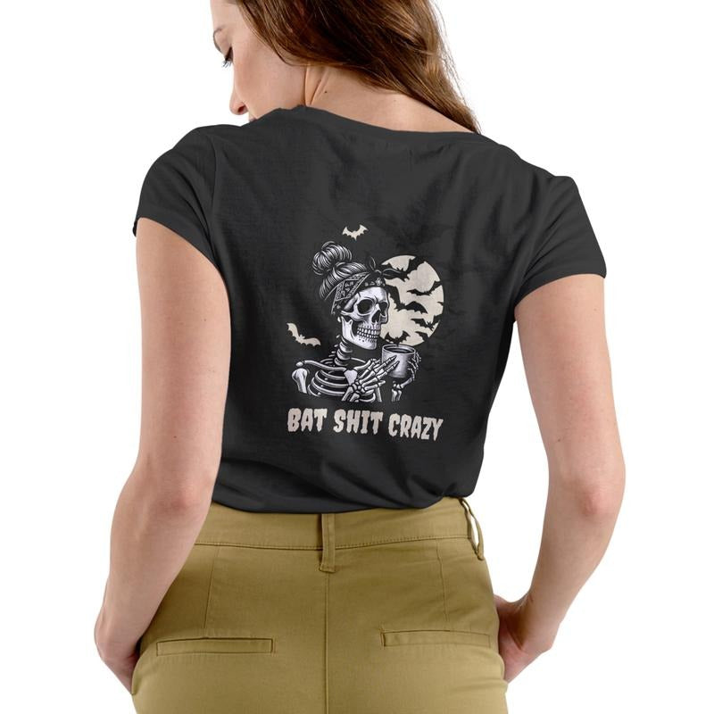 BAT CRAZY T Shirt, Unisex Cotton, Halloween graphic Tee Hoodie, Sweatshirt | HypeDripTees.com