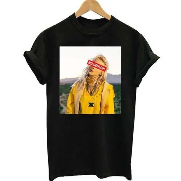 BBillieeee Eilishhh Photo Graphic T-Shirt, Rnb T-Shirt Hoodie, Sweatshirt | HypeDripTees.com