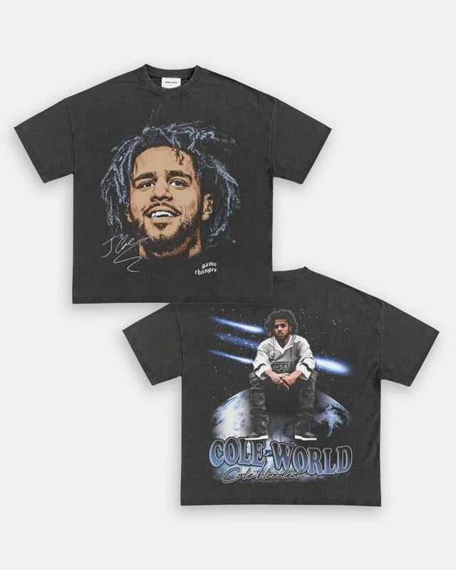 BIG FACE JCOLE TEE - SWEATSHIRT - HOODIE 2SIDES GRAPHIC TEES, MUSIC TOUR, GIFT FOR FANS TTP | HypeDripTees.com