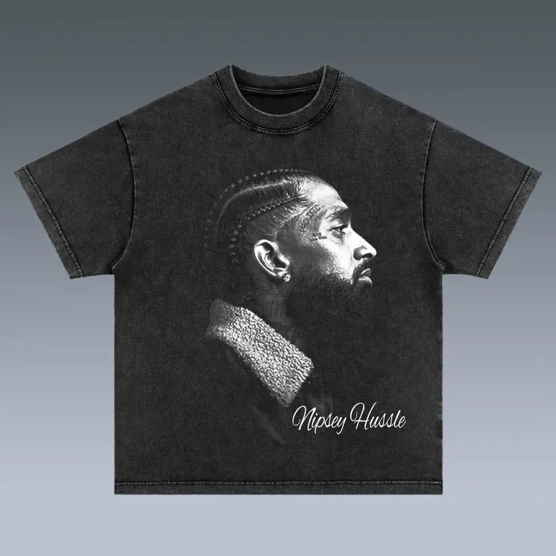 BIG FACE NIPSEY TEE Print Short Sleeve T-Shirt Menswear Top Shortsleeve Crewneck Hoodie, Sweatshirt | HypeDripTees.com