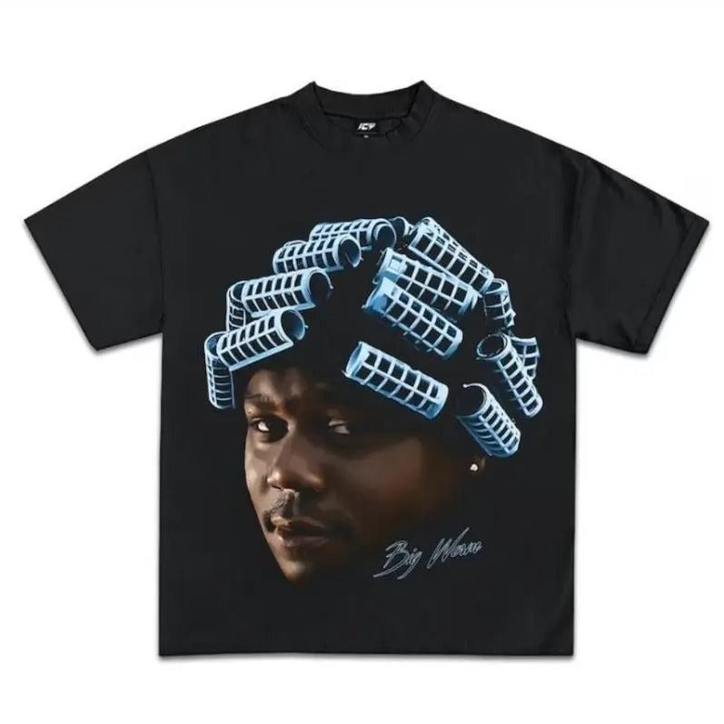 BIG WORM T-SHIRT Rap Tee Concert Hip Hop Shirt, Gift For Fans Summer Tee Cotton Menswear Hoodie, Sweatshirt