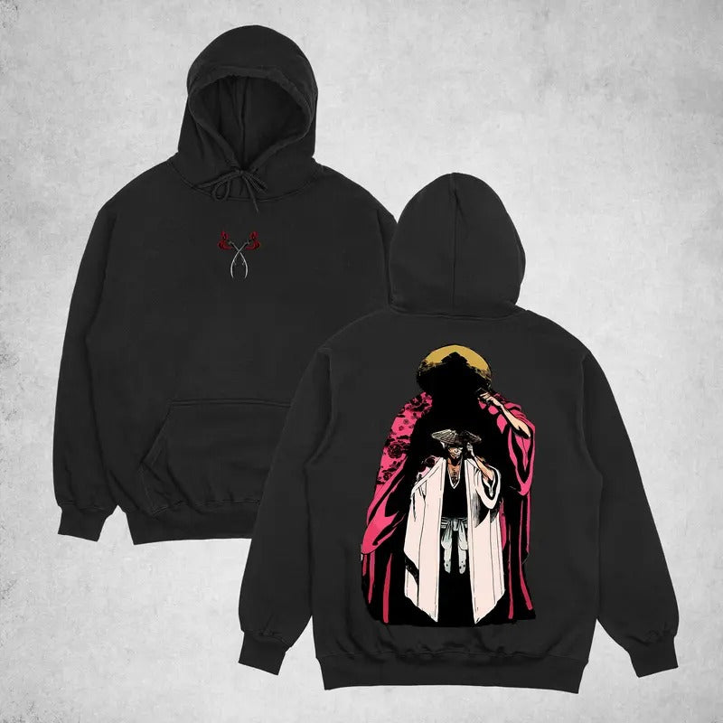 BLEACH Anime Double Printed  Hoodie Unisex Anime Manga Heavy Cotton T-shirt, Anime Lover, Top Sweatshirt | HypeDripTees.com