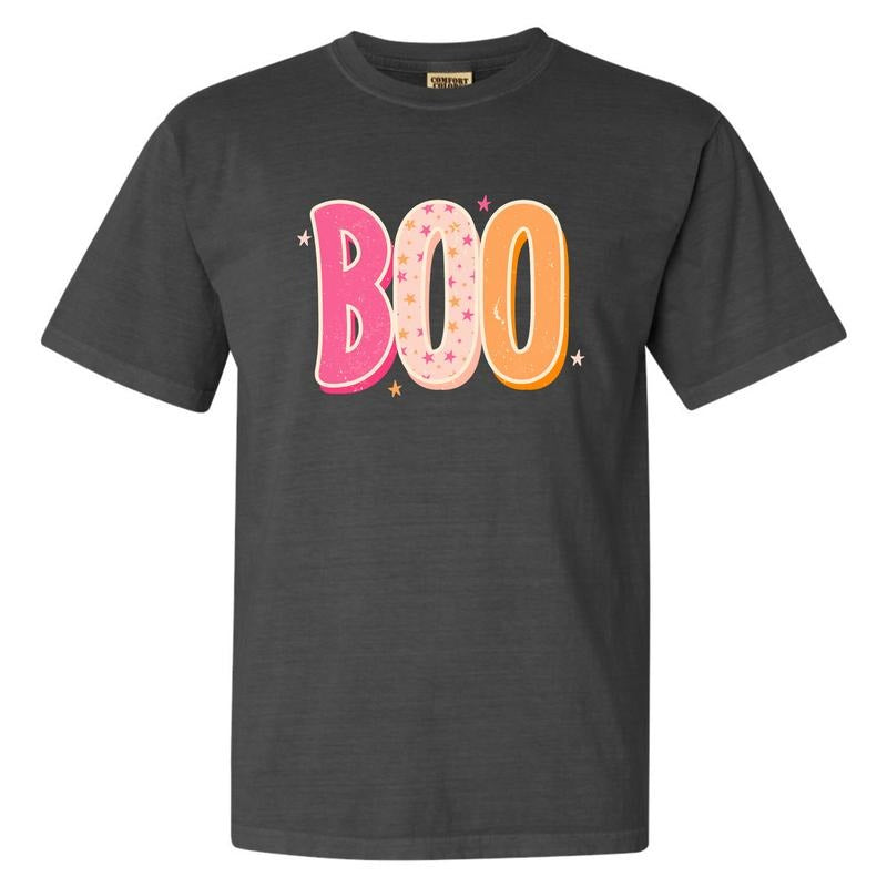 BOO Bubble Letter Comfort Colors T-Shirt 'NLB' Hoodie, Sweatshirt | HypeDripTees.com