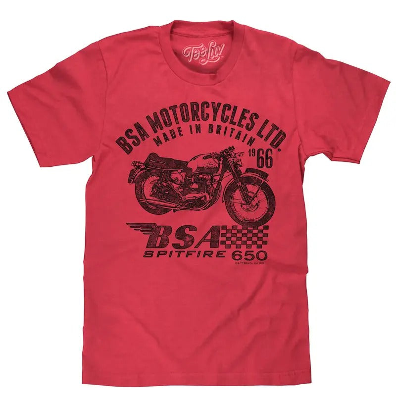 BSA Spitfire T-Shirt - Red Hoodie, Sweatshirt | HypeDripTees.com
