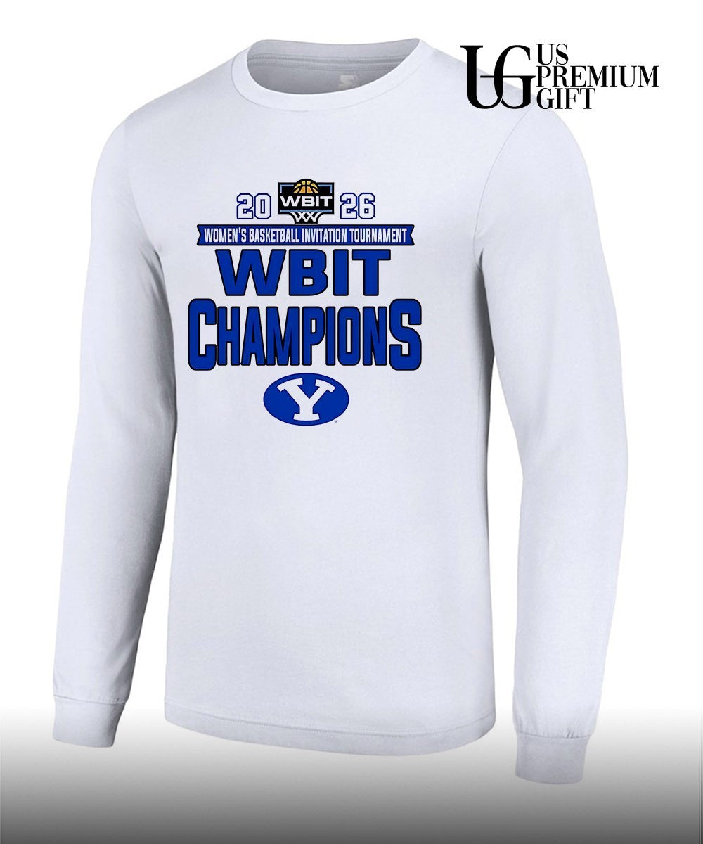 BYU Cougars 2026 WBIT Women’s Basketball Invitation Tournament Champions Locker Room shirt