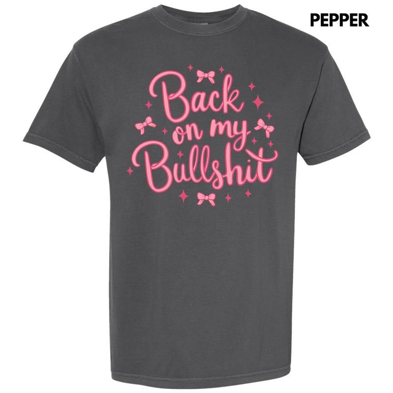 Back On My BS Coquette Comfort Colors T-Shirt 'NLB' Hoodie, Sweatshirt | HypeDripTees.com