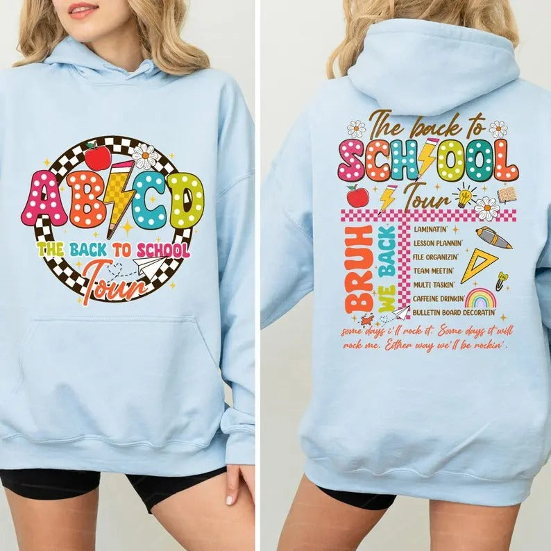 Back To School Retro Back to School Shirt for Teachers, ABCD Teacher Shirts, First Day Of School Teacher T-Shirt,Teacher...
