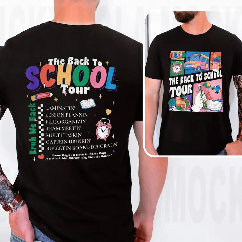Back To School Tee The Back To School Tour Shirt, Abcd Teacher Tour Shirt, First Day Of School Tee, Teacher Gift, Teacher...