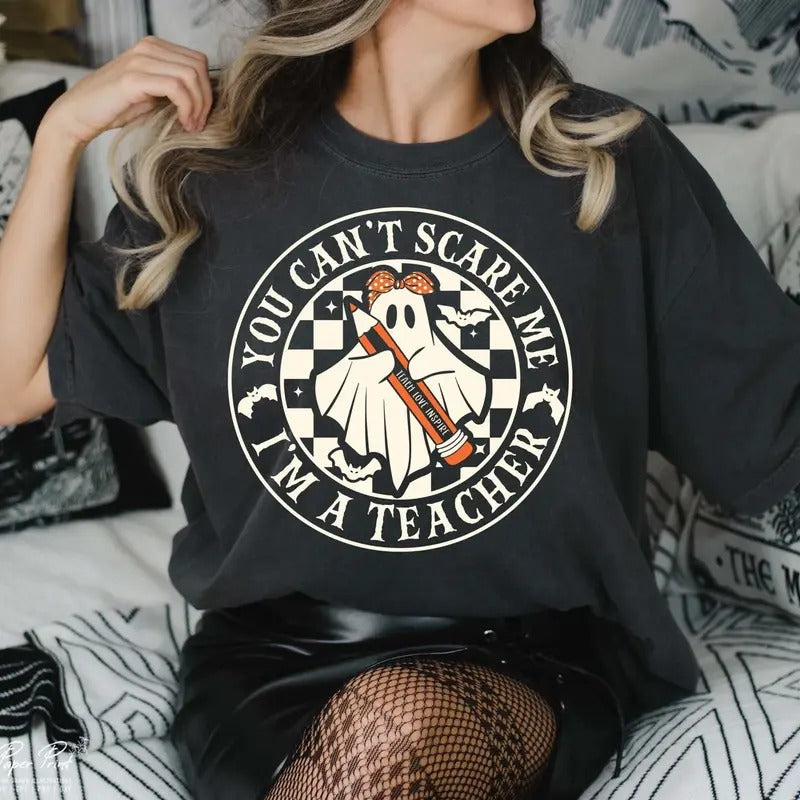 Back To School, Spooky Teacher Shirt,Gift for Teacher, Halloween Teacher Tee Hoodie, Sweatshirt | HypeDripTees.com