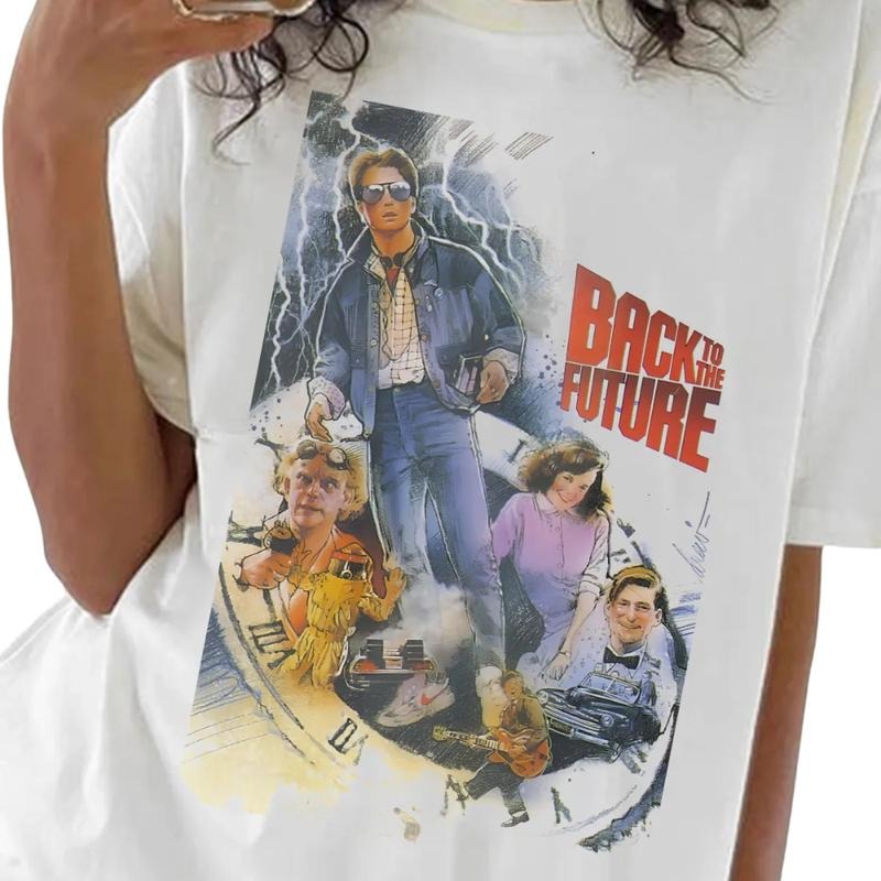 Back To The Future Vintage Movie Vintage Shirts, Cotton Unisex T-Shirt, Crew Neck, Size S- 3XL, Menswear Top, Womenswear...