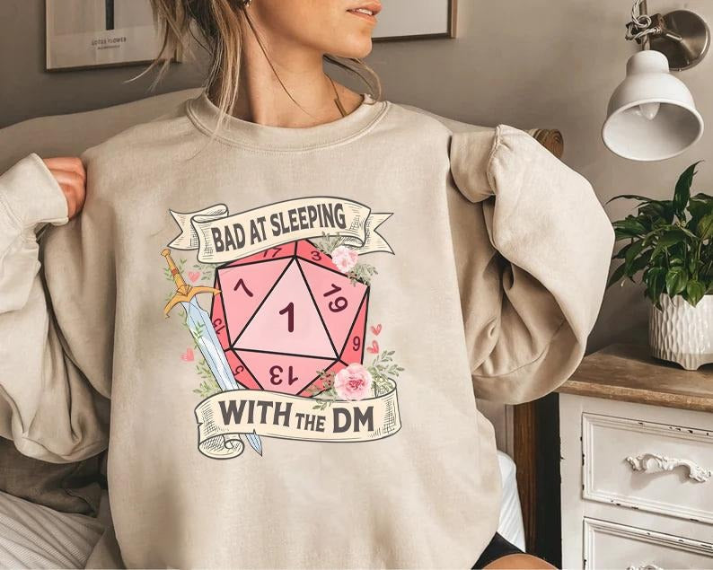 Bad Sleeping DM Dungeons Dragons Fans Dungeon Master Shirt DND RPG T-Shirts, Hoodie, Sweatshirt