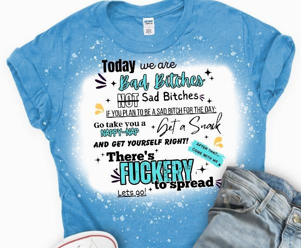 Bad B!tches, not Sad B!tches T-shirt Hoodie, Sweatshirt | HypeDripTees.com