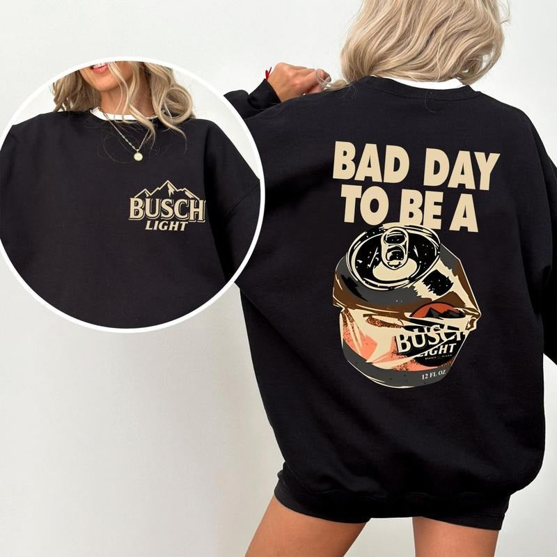 Bad Day Be Beer Shirt Retro Vintage Bus Ch Light Shirt Drink Fan Shirt Funny Meme Party T-Shirts, Hoodie, Sweatshirt