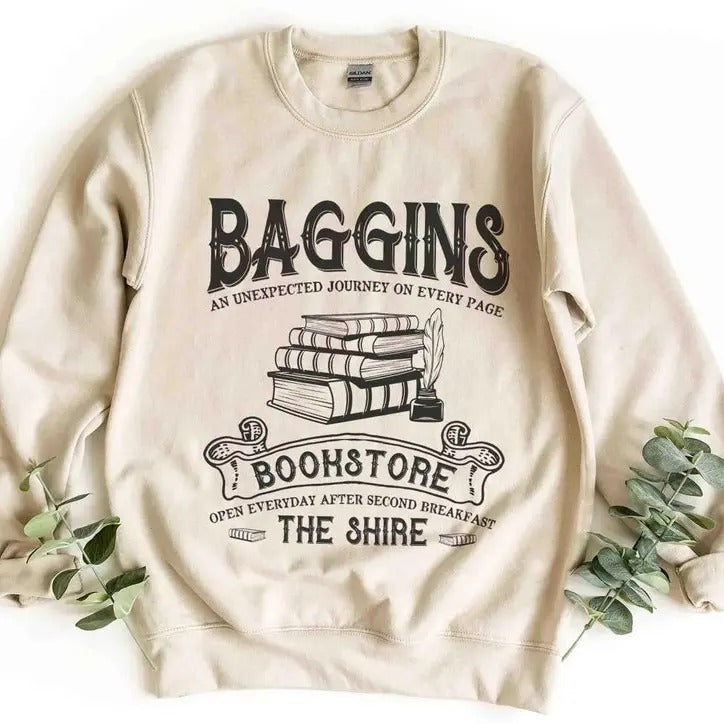 Baggins Bookstore Sweatshirt, Shirt, Hoodie | HypeDripTees.com