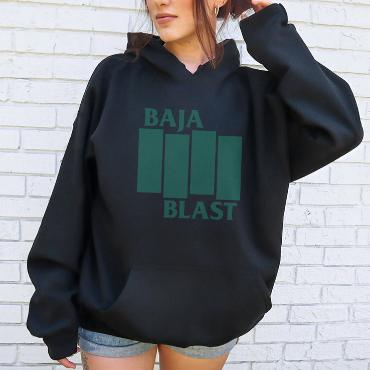 Baja Blast Black Flag T Shirt