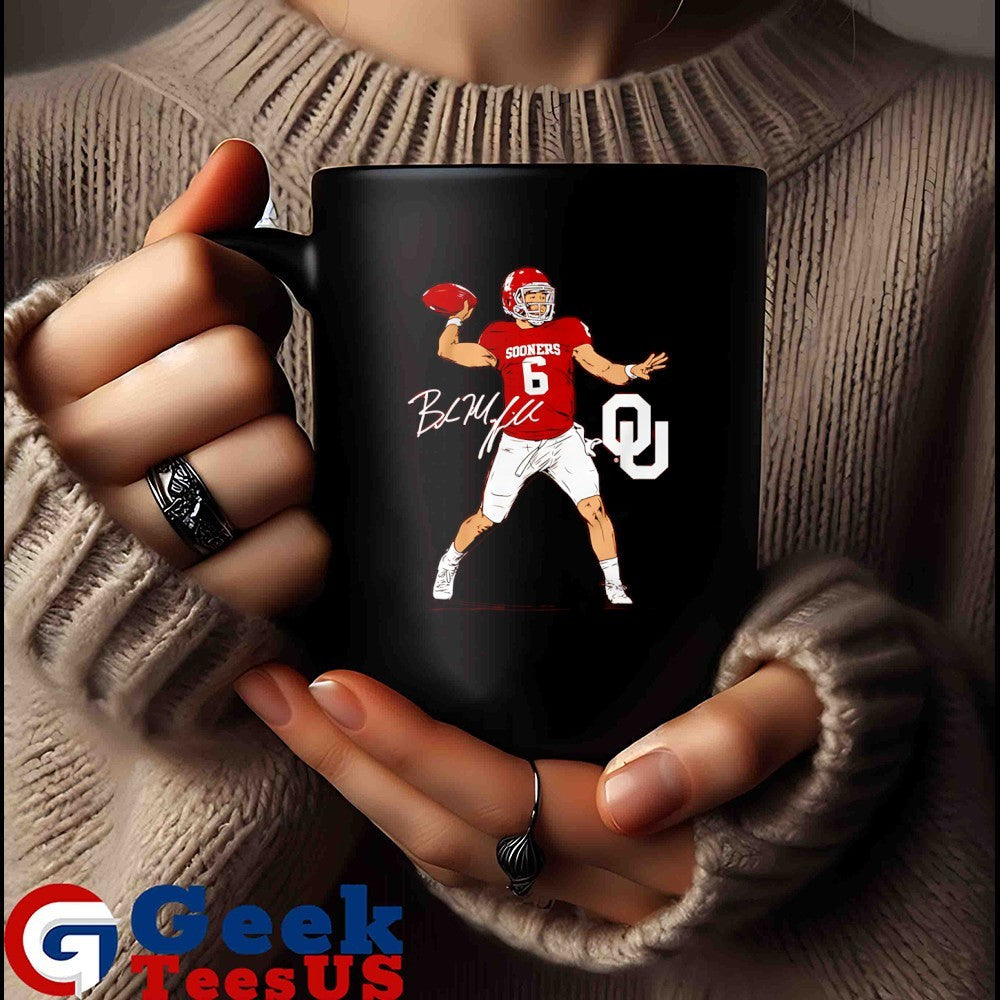 Baker Mayfield Oklahoma Sooners football superstar pose signature shirt