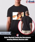 Baker Mayfield Tampa Bay Buccaneers wearing Whitney Houston shirt