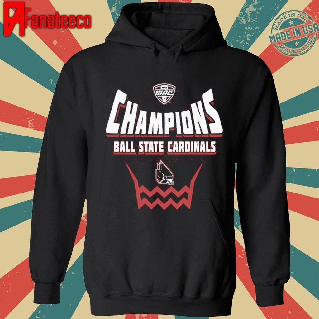 Ball State Cardinals Blue 2025 MAC Women’s Basketball Conference Tournament Champions shirt