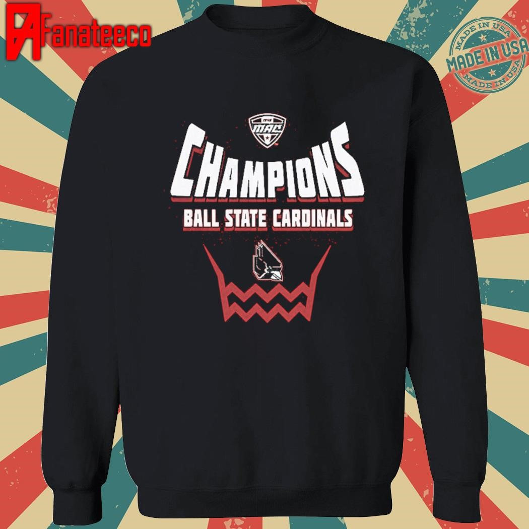Ball State Cardinals Blue 2025 MAC Women’s Basketball Conference Tournament Champions shirt