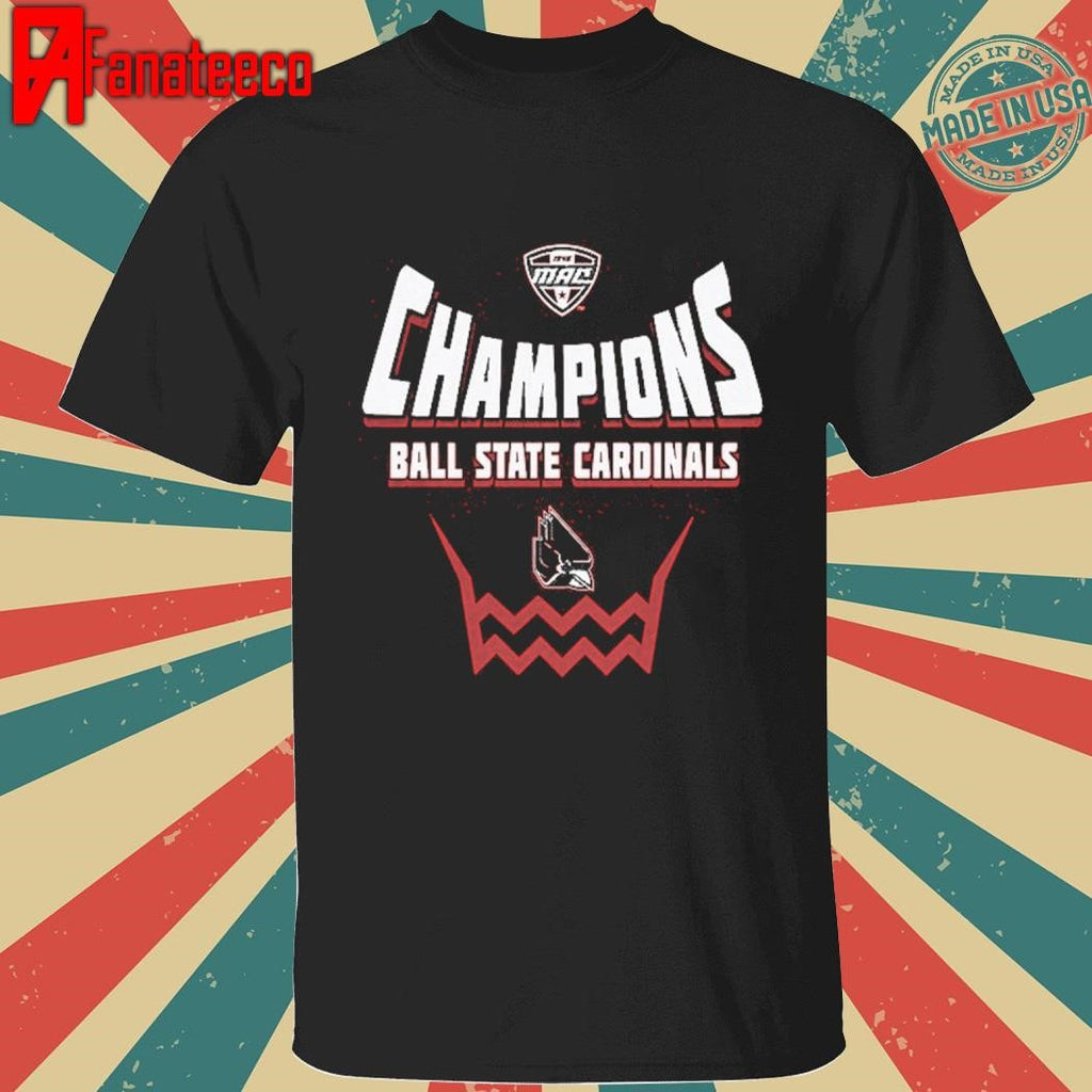 Ball State Cardinals Blue 2025 MAC Women’s Basketball Conference Tournament Champions shirt