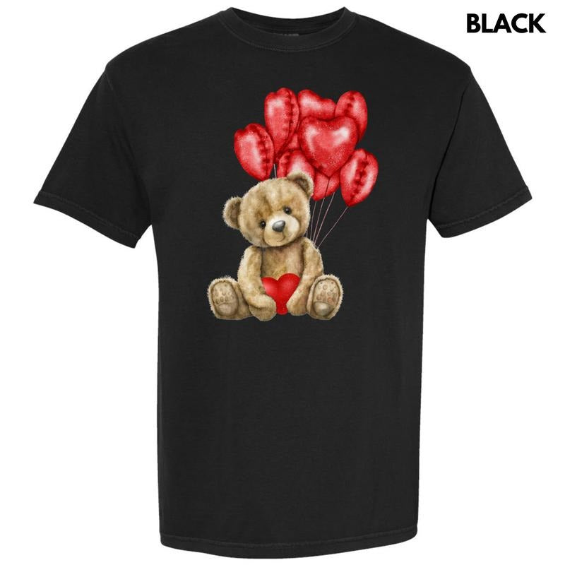 Balloon Valentine Bear Comfort Colors T-Shirt 'NLB' Hoodie, Sweatshirt | HypeDripTees.com