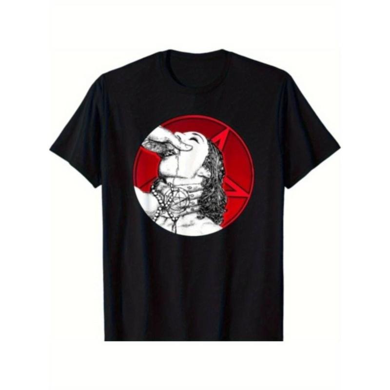 Baphomet With Girl Occult Satanics Tee T-Shirt S-3XL Hoodie, Sweatshirt | HypeDripTees.com
