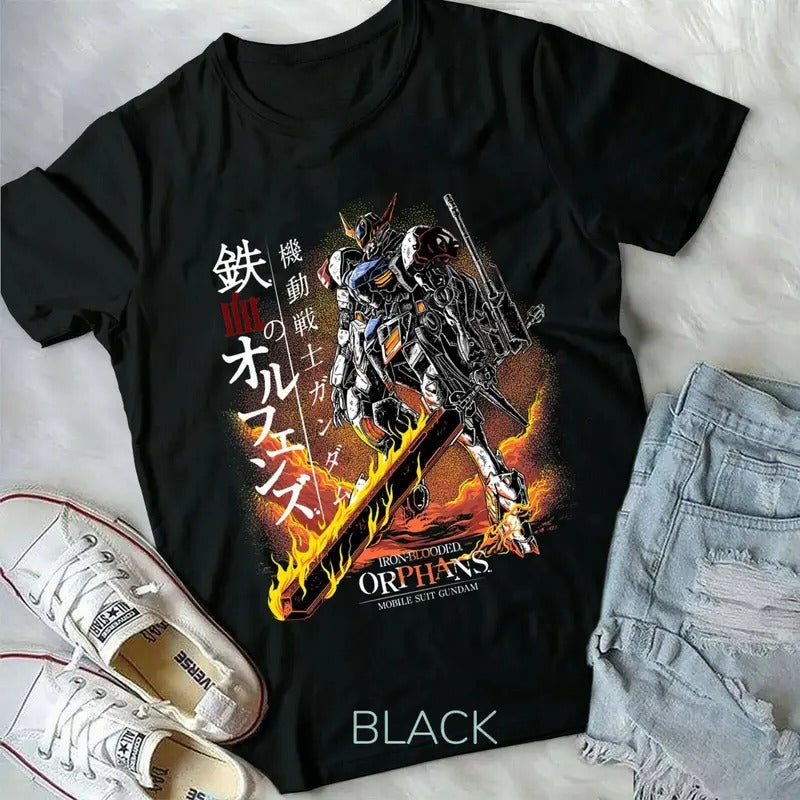 Barbatos Iron Blooded Orphans, gundam, Graphic tee, gunpla, robot, 2024 New T-Shirt Hoodie, Sweatshirt | HypeDripTees.com