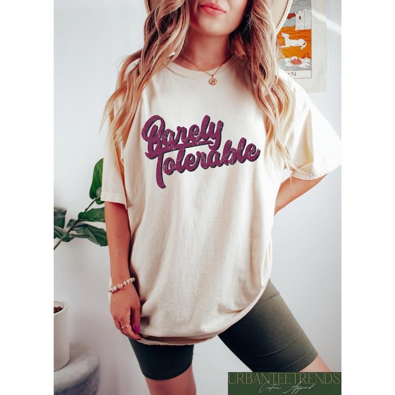 Barely Tolerable T-Shirt, Pride And Prejudice Shirt Best Price Hoodie, Sweatshirt | HypeDripTees.com