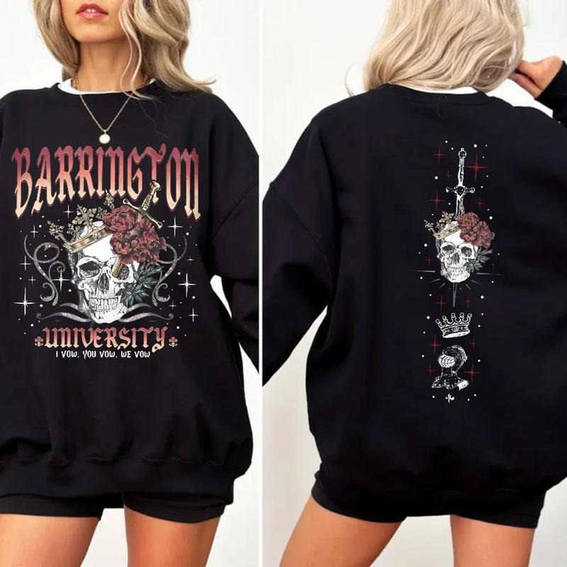 Barrington University Shirt Sweatshirt, The Ritual Merch, Shantel Tessier Dark Romance, Smut Books Shirt, Ryat Archer,...