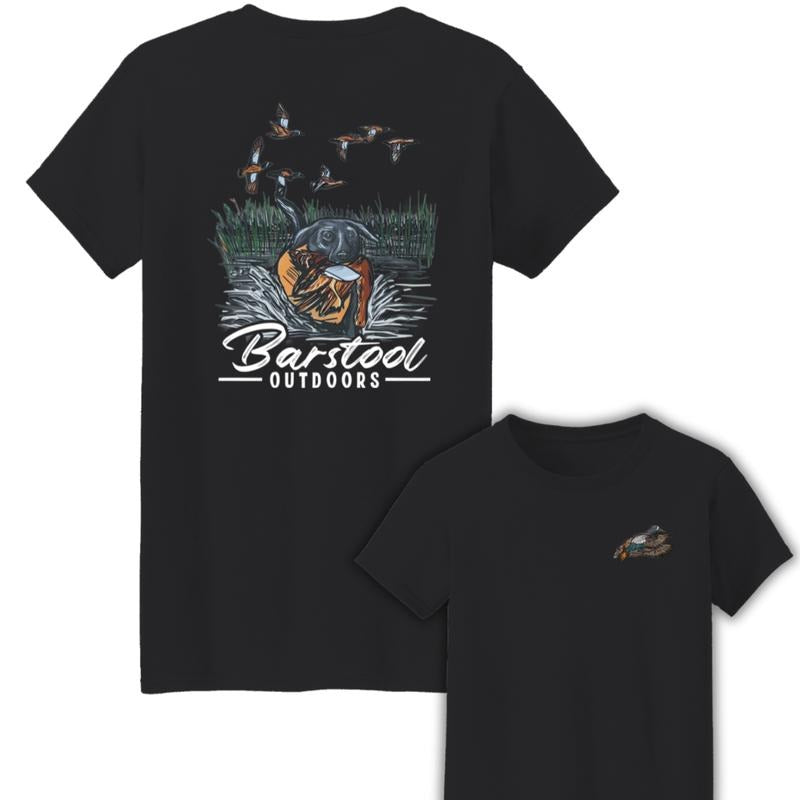 Barstool Outdoors Duck Hunt Two Sides Cotton Unisex T-Shirt Hoodie, Sweatshirt | HypeDripTees.com