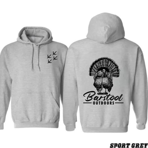 Barstool Outdoors Turkey Hunting Season Unisex 2 Sided TShirt Hoodie, Barstool Outdoors Hunting Season Hoodie Sweatshirt