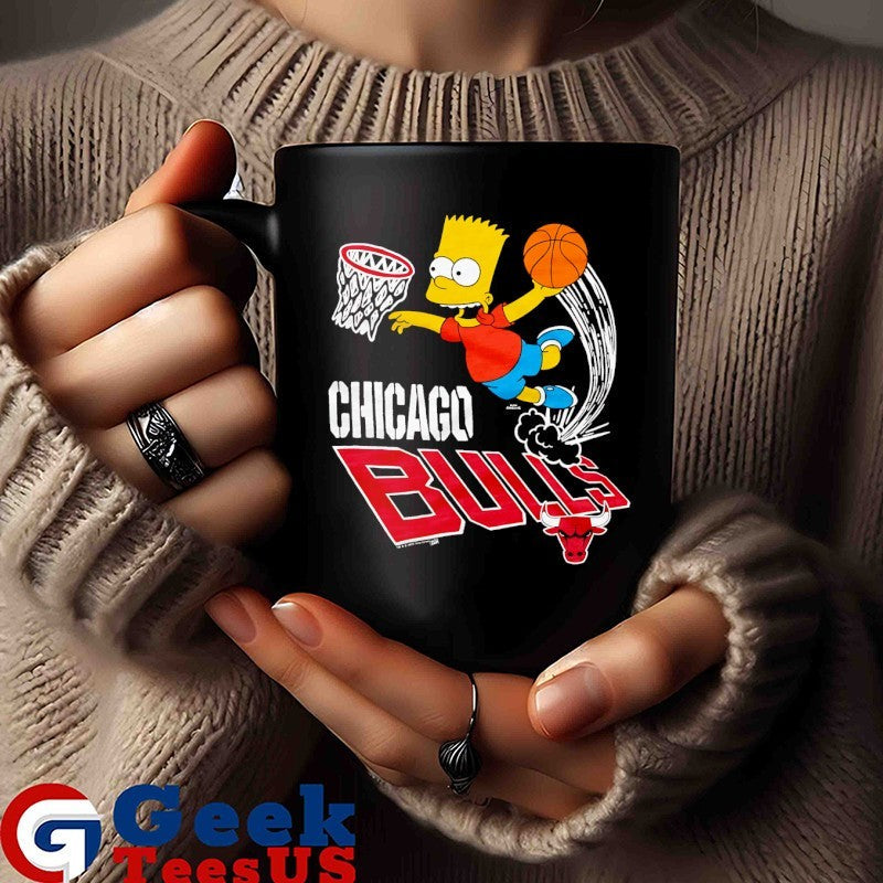 Bart Simpsons Chicago Bulls NBA cartoon shirt