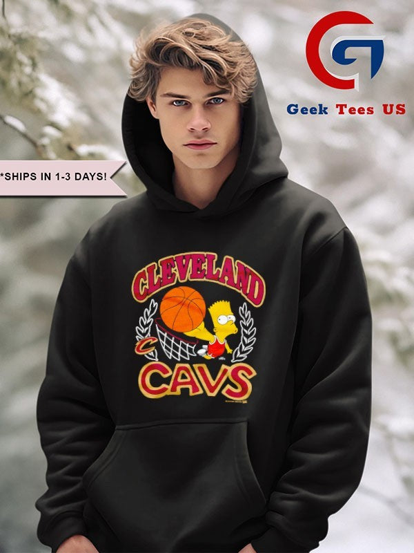 Bart Simpsons Cleveland Cavaliers NBA cartoon shirt