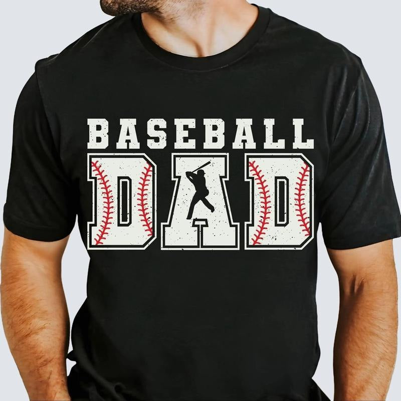 Baseball Dad Shirt Sports Dad Game Day 100% Cotton T-Shirts, Hoodie, Sweatshirt